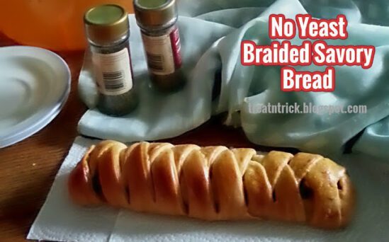 Homestead Blog Hop feature - No Yeast Braided Savory Bread Recipe
