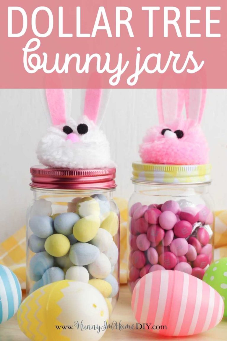 Homestead Blog Hop Feature - Cute Easter Jar with Dollar Tree Supplies