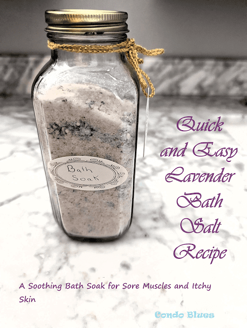 Homestead Blog Hop Feature - Lavender Bath Salt Recipe for Sore Muscles and Itchy Skin