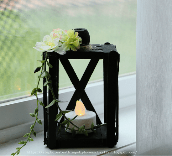 Homestead Blog Hop Feature - DIY Mini Wood Lantern