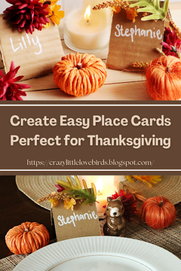 Homestead Blog Hop Feature - Easy Place Cards for Thanksgiving