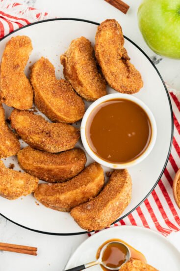 homestead bog hop feature - air fryer apple fries