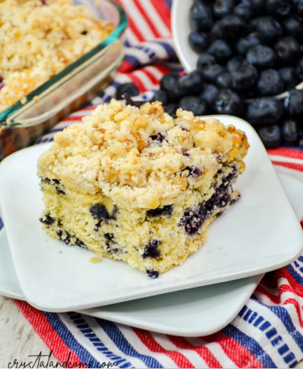 Homestead Blog Hop Feature - Blueberry Crumble Coffee Cake Recipe