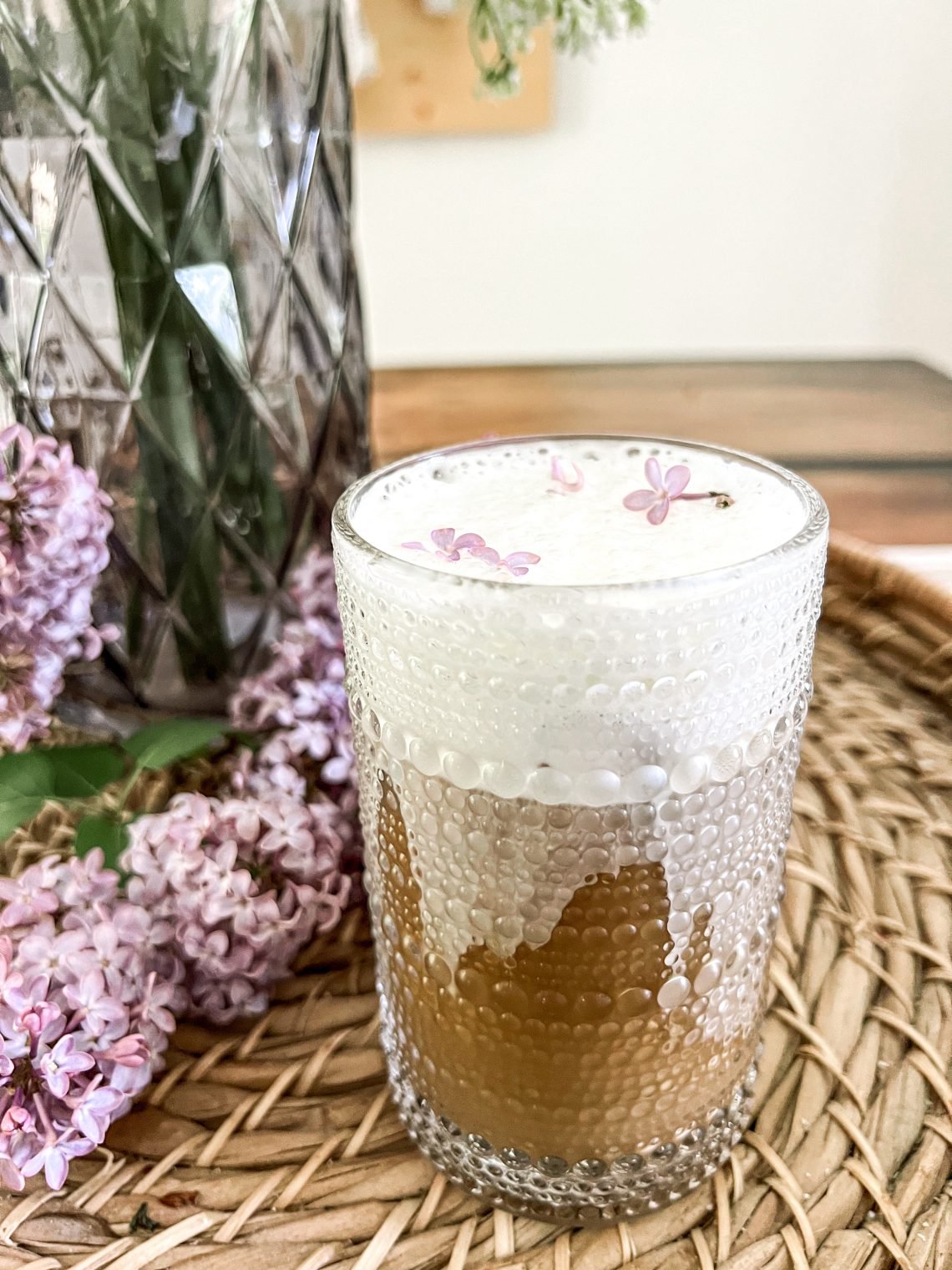 Homestead Blog Hop Feature - How to Make an Iced Lilac Latte