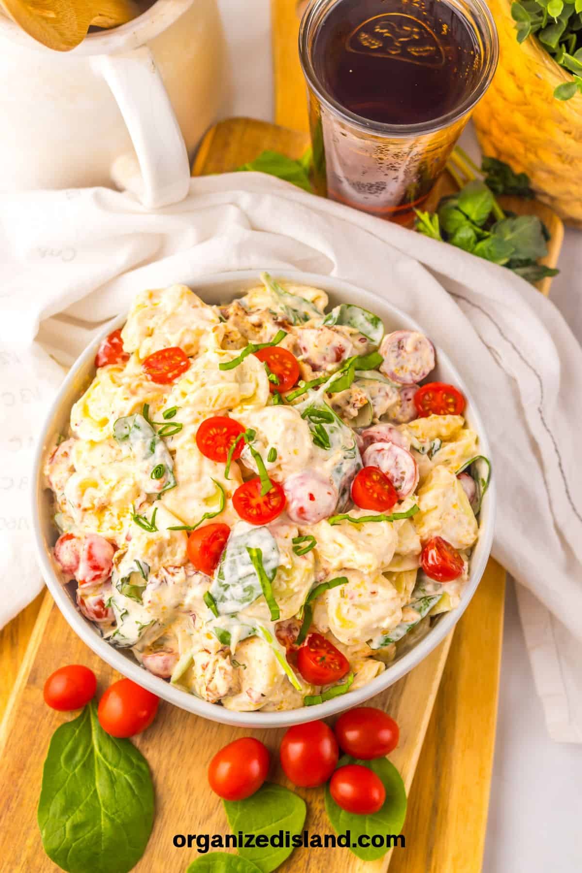 homestead blog hop feature - sundried tomatoes pasta salad