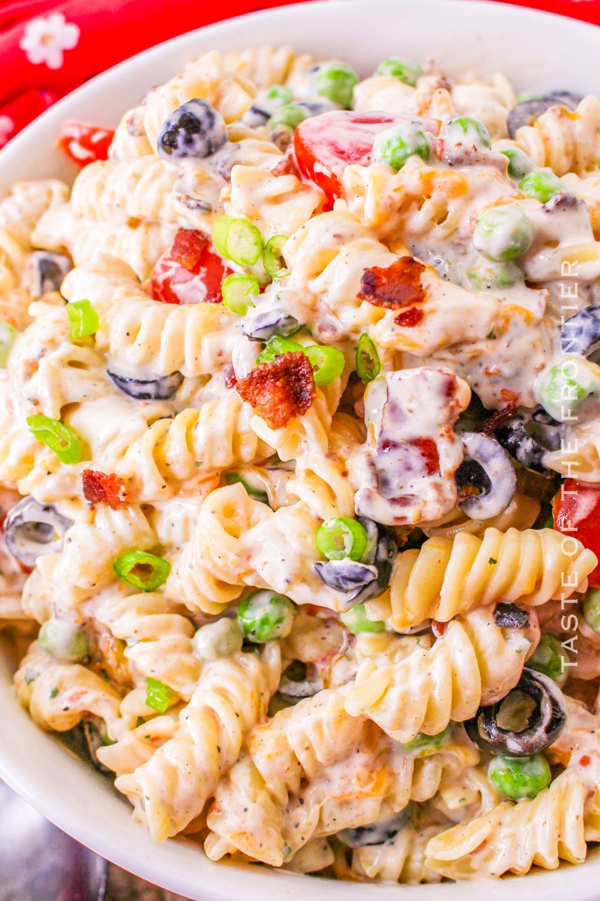 Homestead Blog Hop Feature - Bacon Ranch Pasta Salad