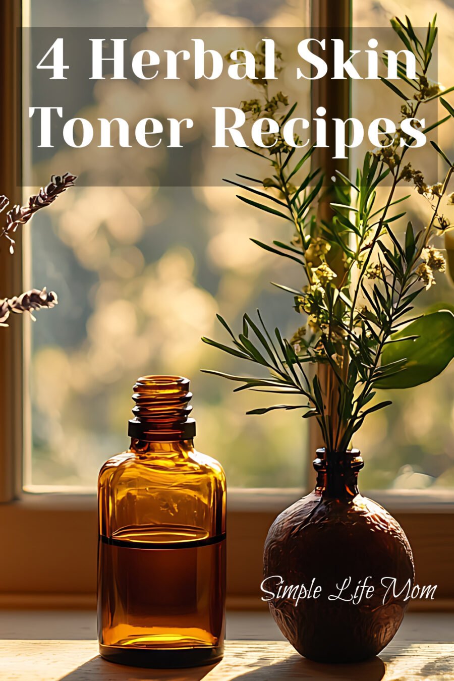 4 Herbal Skin Toners - recipes for natural skin care with organic ingredients