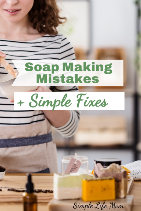 Soap making troubleshooting guide for beginners with common soap problems and fixes