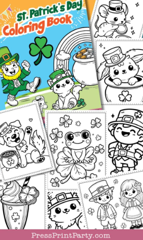 Homestead Blog Hop Feature - 10 St Patrick's Day Coloring Pages