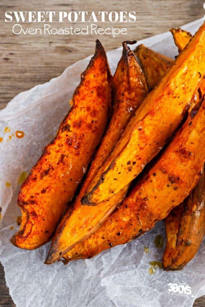 Homestead Blog Hop Feature - Oven Roasted Sweet Potato Steak Fries