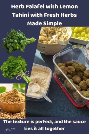 Homestead Blog Hop Feature - Herb Falafel with Lemon Tahini