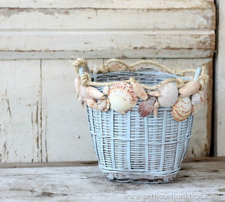 Homestead Blog Hop Feature - Seashell Basket with Seashell Flowers