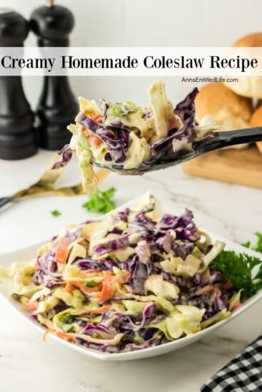 Homestead Blog Hop Feature - Homemade Creamy Coleslaw Recipe