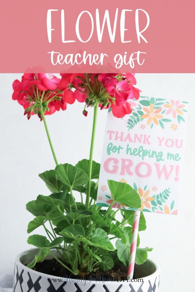 Homestead Blog Hop Feature - DIY Flower Teacher Gift