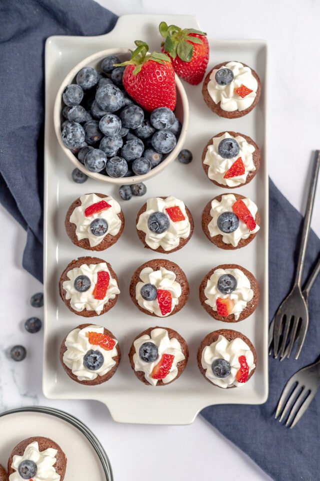 Homestead Blog Hop Feature - Patriotic Brownie Bites