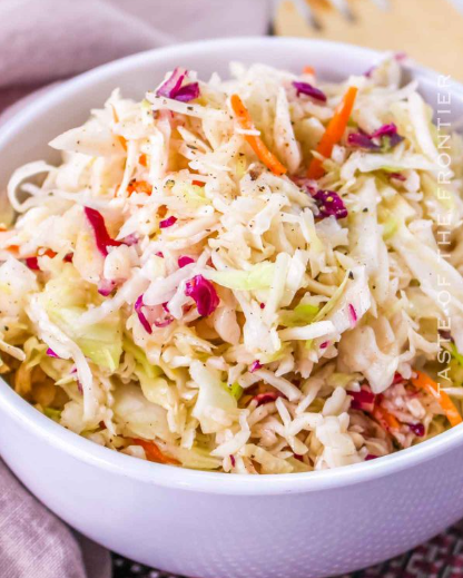Homestead Blog Hop Feature - Red Wine Vinegar Coleslaw