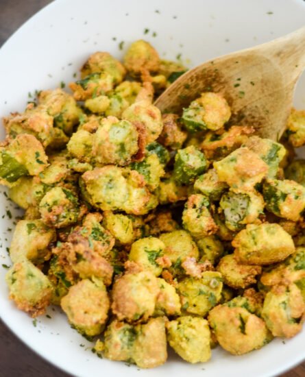 Homestead Blog Hop Feature - Easy Air Fryer Okra Recipe