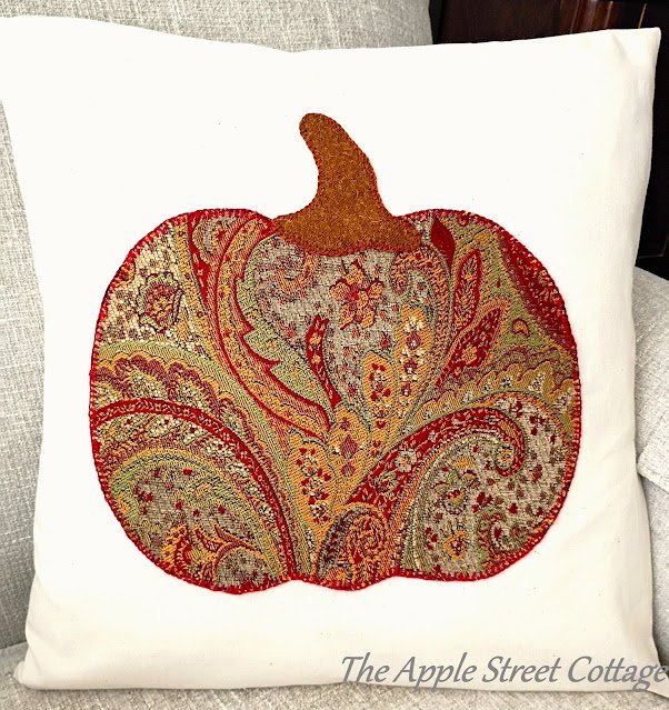 Homestead Blog Hop Feature - Fall Pumpkin Pillow Cover