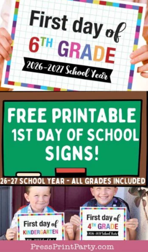 Homestead Blog Hop Feature - First Day of School Signs