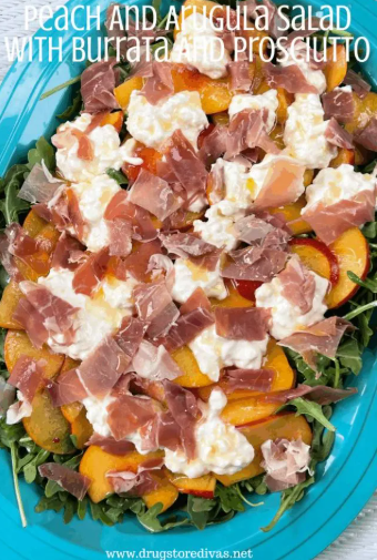 Homestead Blog Hop Feature - Peach and Arugula Salad