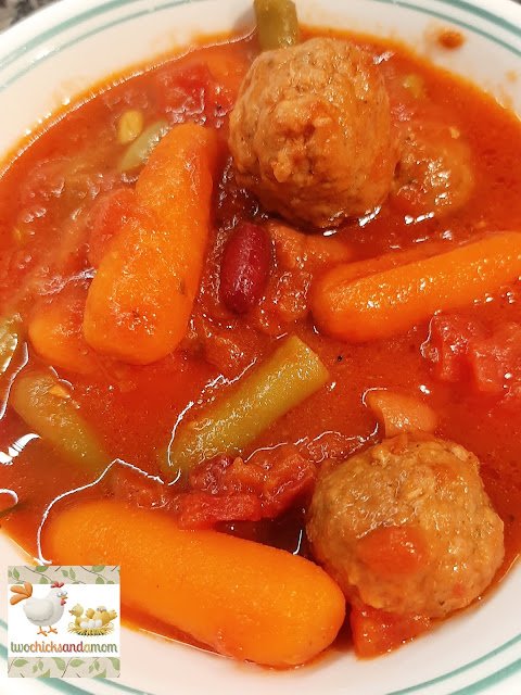 Homestead Blog Hop Feature - Slow Cooker Meatball Soup Recipe