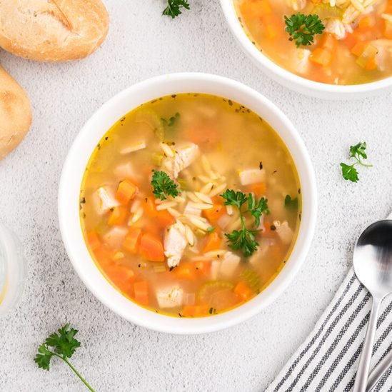 Homestead Blog Hop Feature - Turkey Orzo Soup