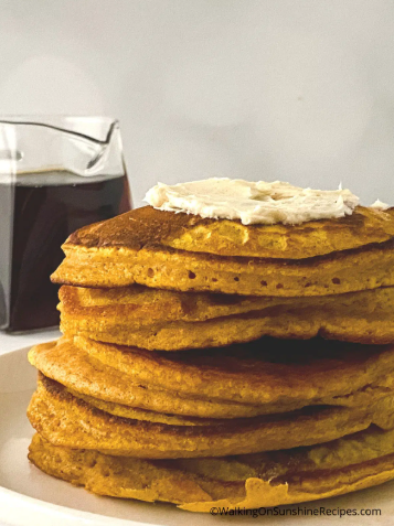 Homestead Blog Hop Feature - Homemade Pumpkin Pancakes