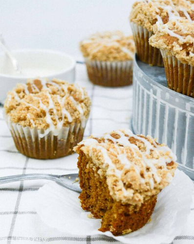 Homestead Blog Hop Feature - Pumpkin Streusel Muffins