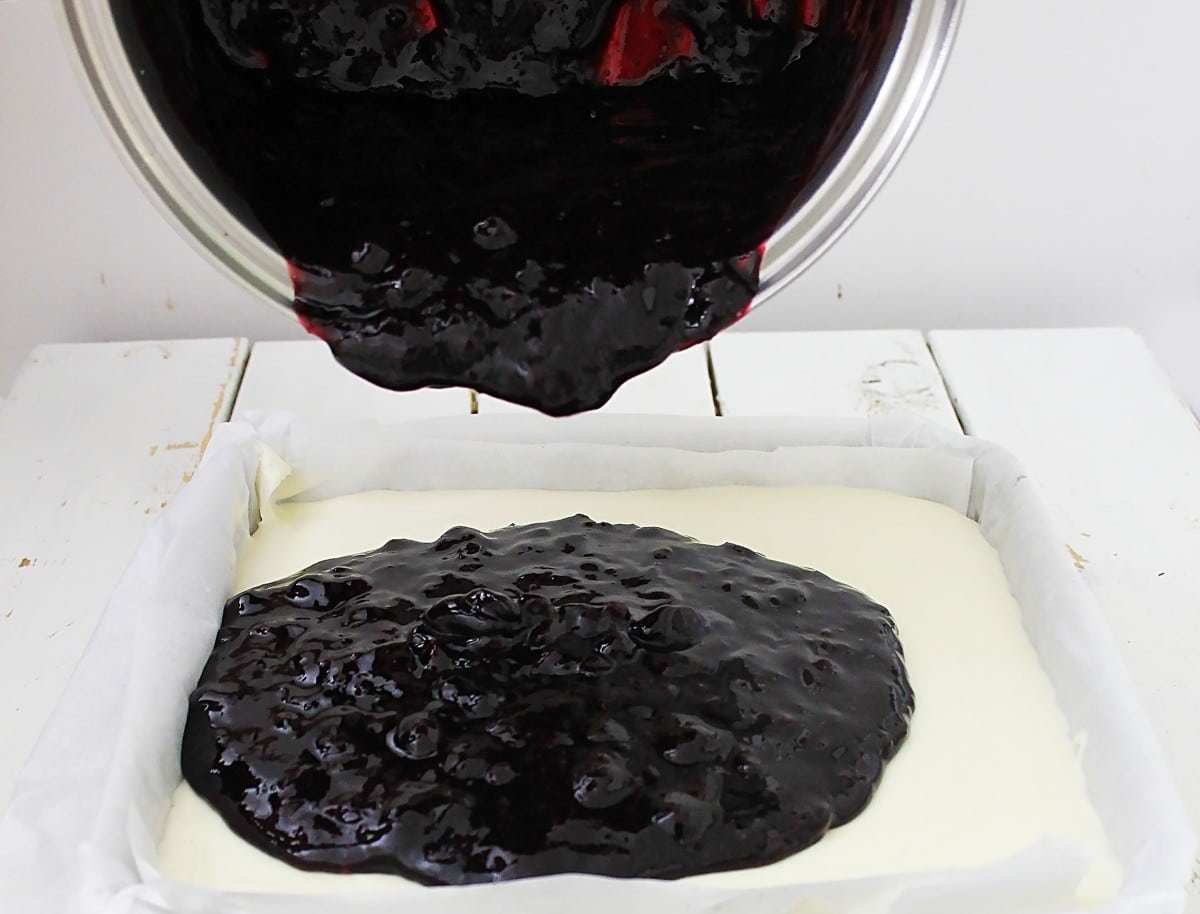 Homestead Blog Hop Feature - Blueberry Cheesecake Bars